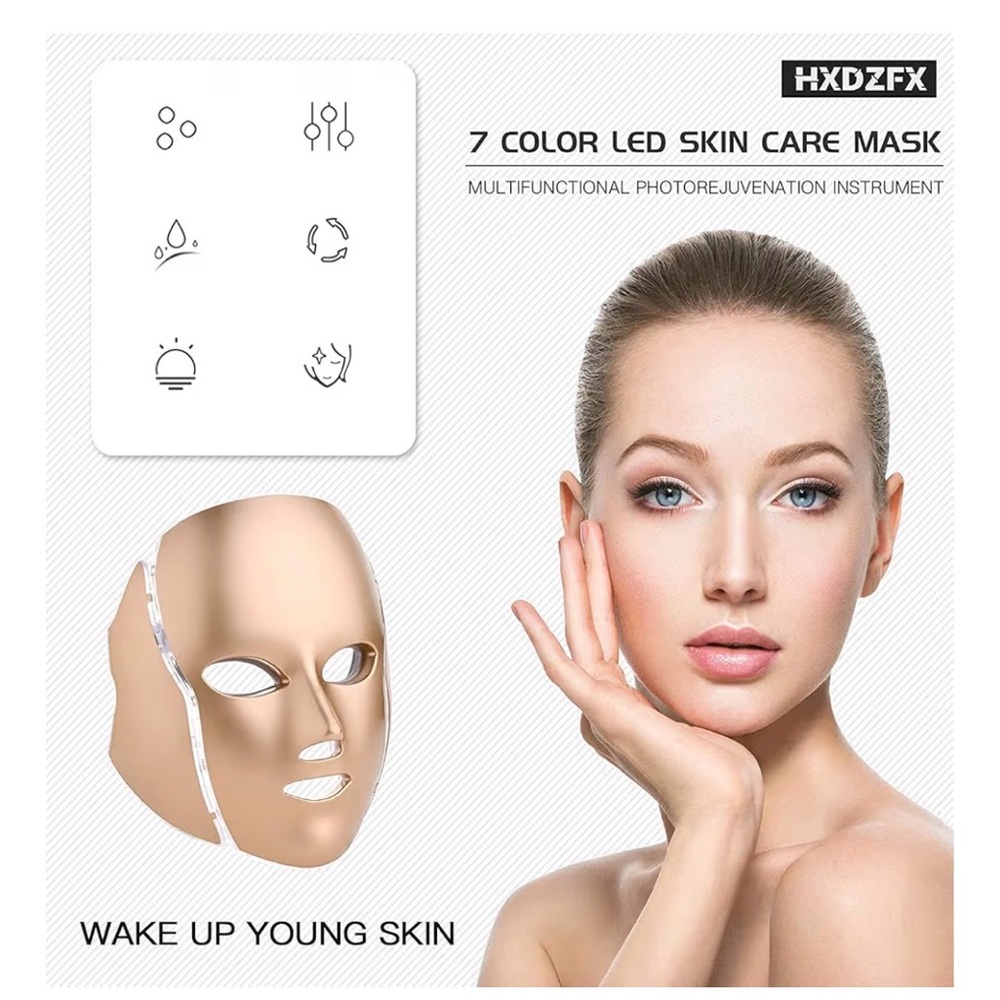 Gold LED Facial Mask